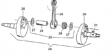 Kurbelwelle  80/85 M. 13/-, # 18106.13`